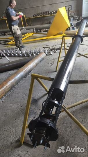 Винтовой конвейер для зерна / Шнек для зерна