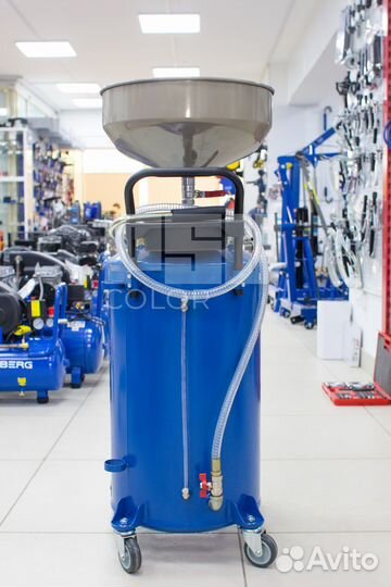 Установка для сбора масла пневматическая, 65 л