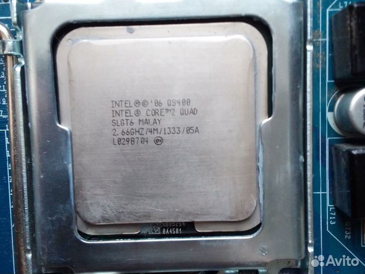 Материнская плата с процессором