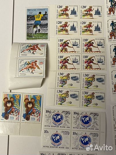 Марки, блоки СССР спорт и другие
