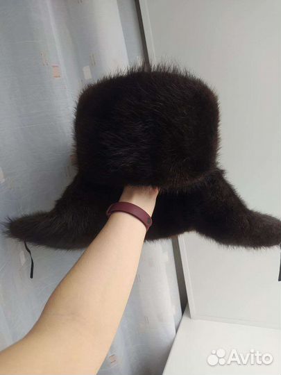 Норковая шапка мужская