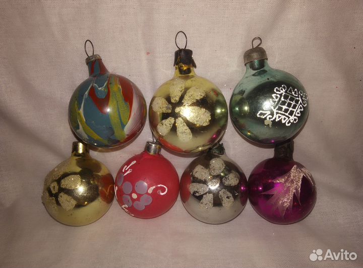 Ёлочные игрушки Шары СССР