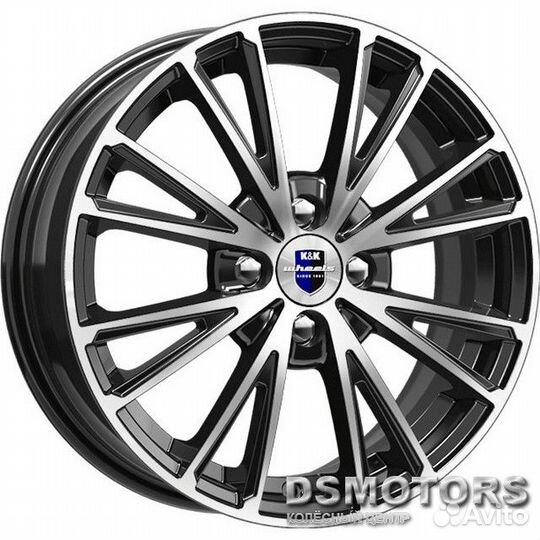 Диски Меандр 6.0/16 4x100 ET37 d60.1 алмаз чёрный