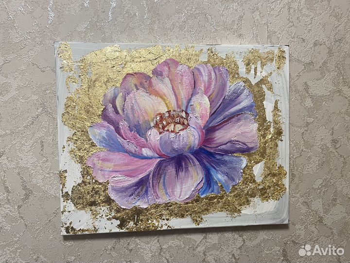 Картина интерьерная пион