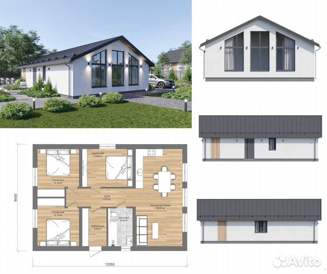 Готовые проекты домов из газобетона