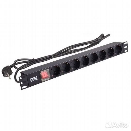 ITK Блок розеток в шкаф 19
