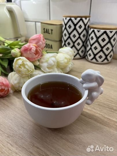 Кружка конфетница с зайцем/кроликом