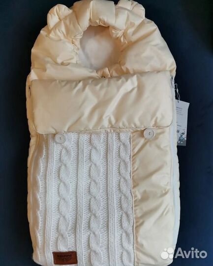 Конверт зимний для новорожденного
