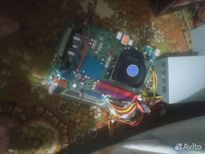 Комплекты мат.платы с проц. Памятью кулерами и бп