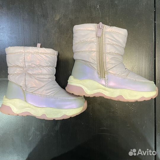 Дутики зимние для девочки размер 23
