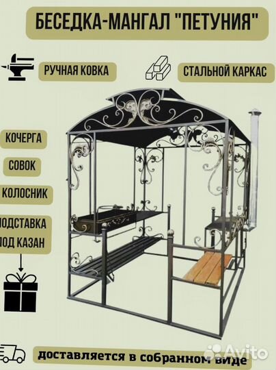 Мангал с крышей