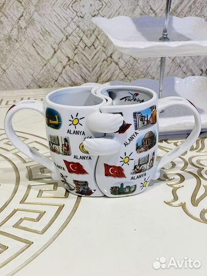 Сувенирные бокалы Аланя