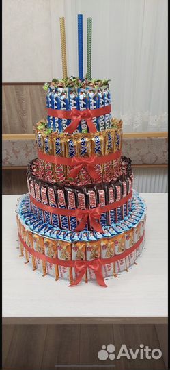 Торт из конфет