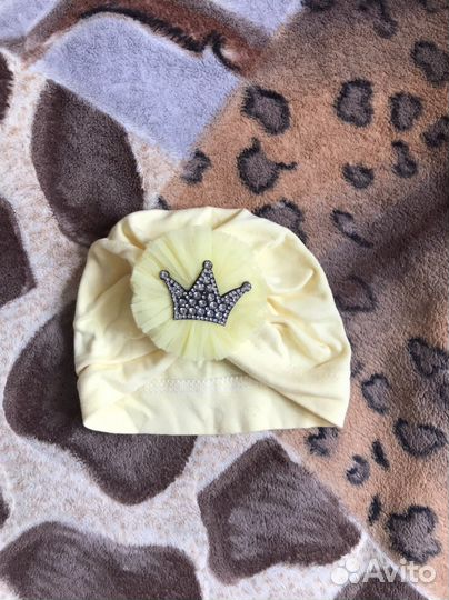 Шапка чалма для девочки