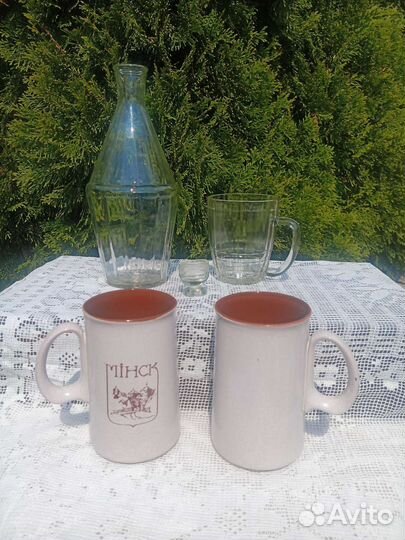 Графин усз,пивные кружки стекло,керамика СССР