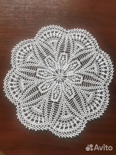 Вязаные салфетки 9 штук