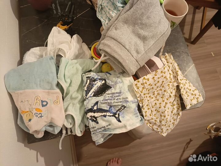 Игрушки и вещи пакетом на новорождённого