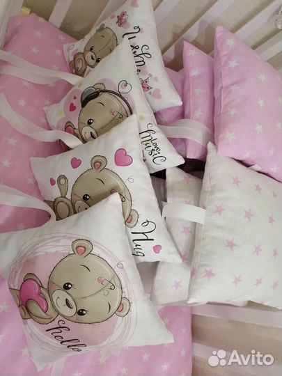 Бортики в детскую кроватку новые