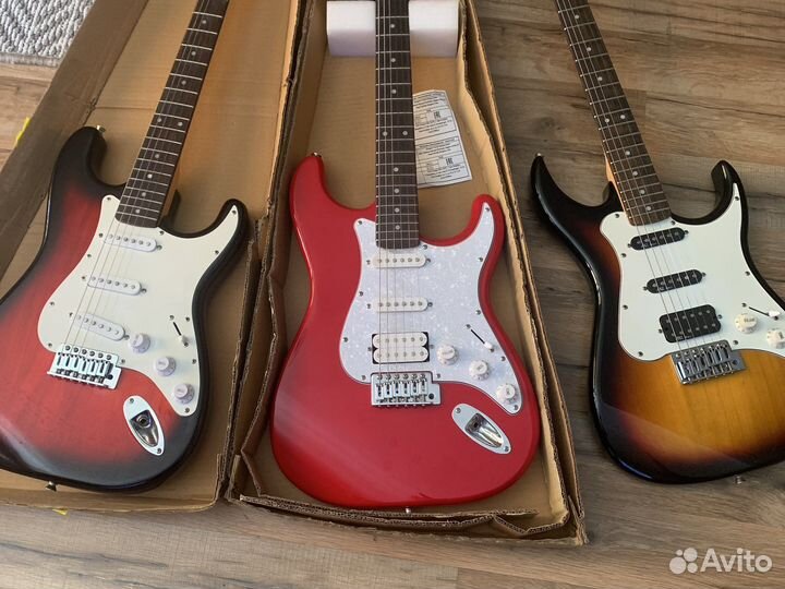 Электрогитара Cort и Fender + комбик