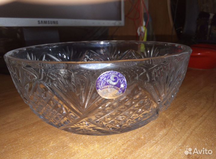 Ваза хрустальная