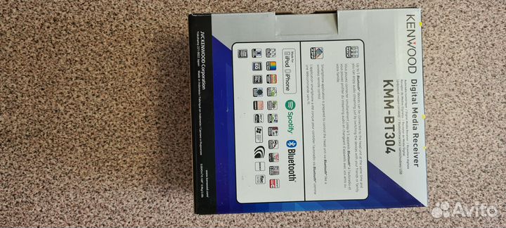 Магнитофон магнит kenwood kmm bt 304 на процессоре