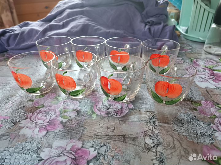 Чашки стекло СССР, 80-е