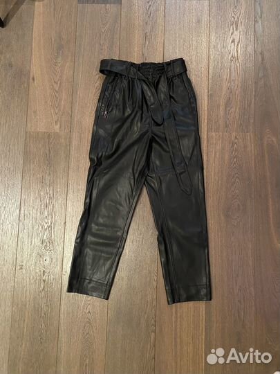 Кожаные брюки xs Lime