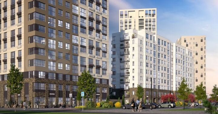 2-к. квартира, 66,6 м², 21/25 эт.