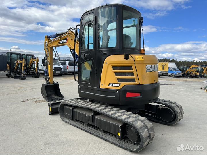 Мини-экскаватор Sany SY50U, 2023