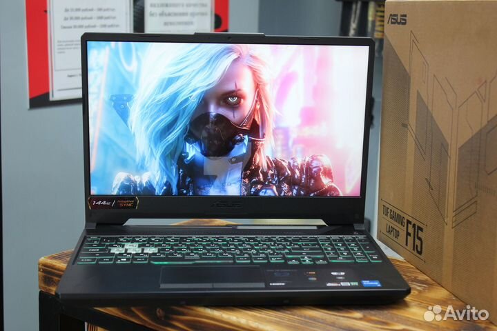 Asus Tuf RTX 3050\i5-11400H\6 ядер\144 Гц