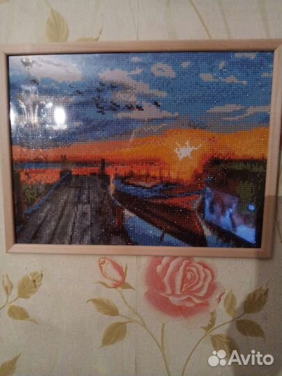 Алмазная вышивка готовая работа