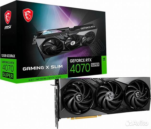Видеокарта MSI 4070 super gaming x slim