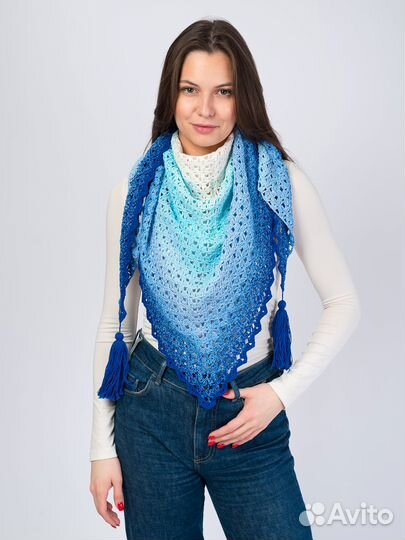 Бактус вязанный из хлопка ручной работы