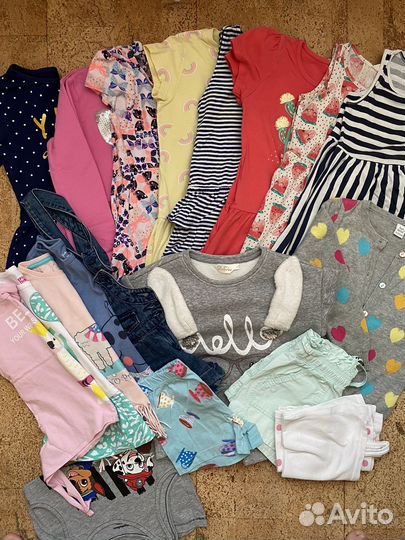 Одежда для девочки 104-116 (60 предметов)