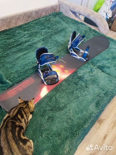 Сноуборд 154 с креплениями