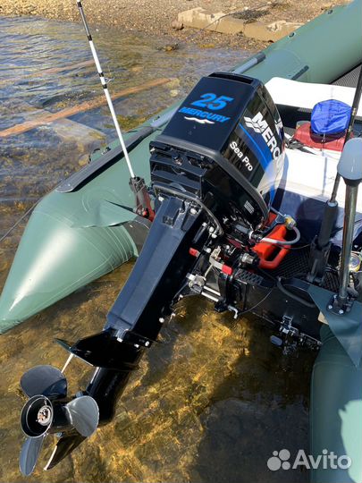 Brig 380+мотор Mercury 25 Sea Pro