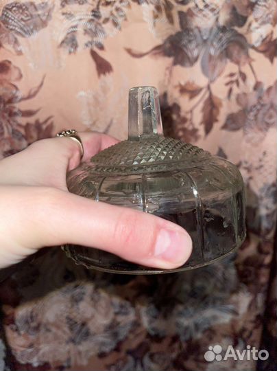 Стеклянная масленка СССР