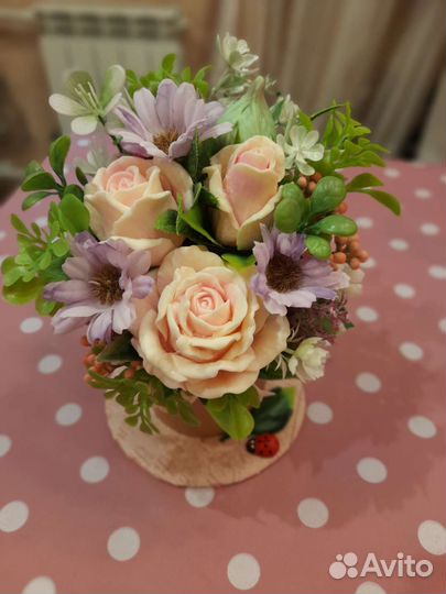 Букеты -Комплименты из мыла ручной работы