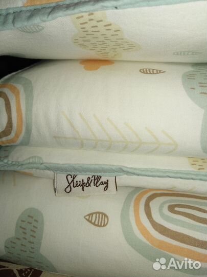 Бортики в детскую кроватку со съёмными чехлами