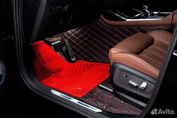 3D Коврики Geely Салон Багажник из Экокожи