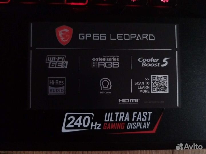 Ноутбук msi gp66 leopard