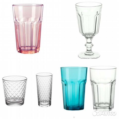 Стаканы и рюмки IKEA Покал, Сморискановые