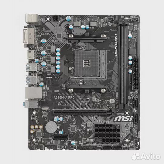 Новая материнская плата MSI A320M-A PRO
