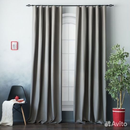 Шторы блэкаут на люверсах