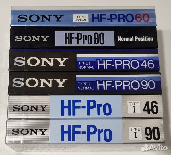 Sony HF-PRO 46/60/90 Винтажные кассеты