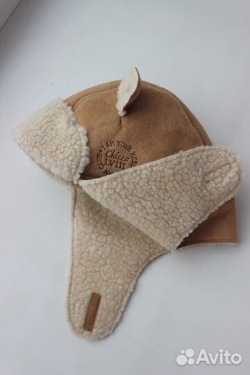 Шапка-ушанка демисезон Chicco р.6-9м 46-48 Италия