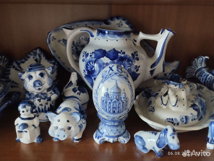 Фарфоровая посуда гжель