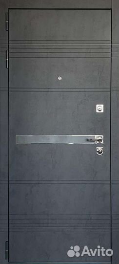 Дверь входная бетон светлый