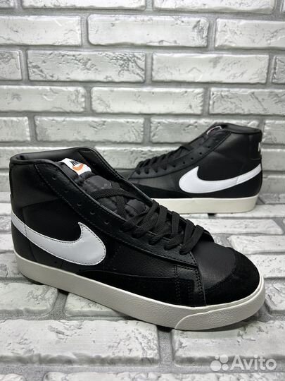 Кроссовки nike blazer mid 77 black 44