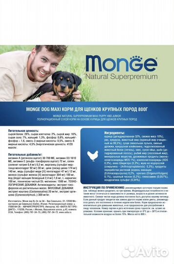 Monge для собак